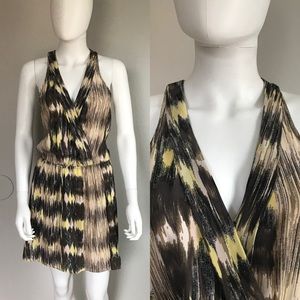 Parker NWOT Yellow Summer Halter Mini Dress
